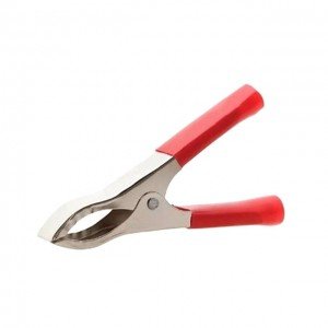 Garra Jacaré Para Bateria 50mm Vermelha 10A Garra Jacaré Para Bateria 50mm Vermelha 10A