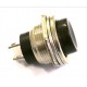 Chave Push Button DS-212 Sem Trava Metal Preta Chave Push Button DS-212 Sem Trava Metal Preta