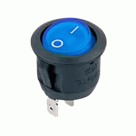 Chave Gangorra KCD1-106N Azul (L/D C/ Neon 3T) Com Marcação Chave Gangorra KCD1-106N Azul (L/D C/ Neon 3T) Com Marcação