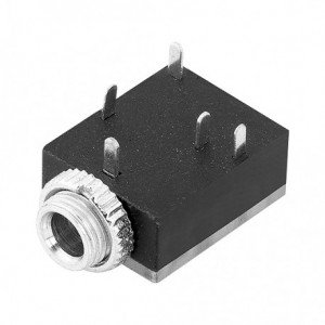 Jack J2 Estéreo Para Placa Com Rosca PJ-324M Jack J2 Estéreo Para Placa Com Rosca PJ-324M
