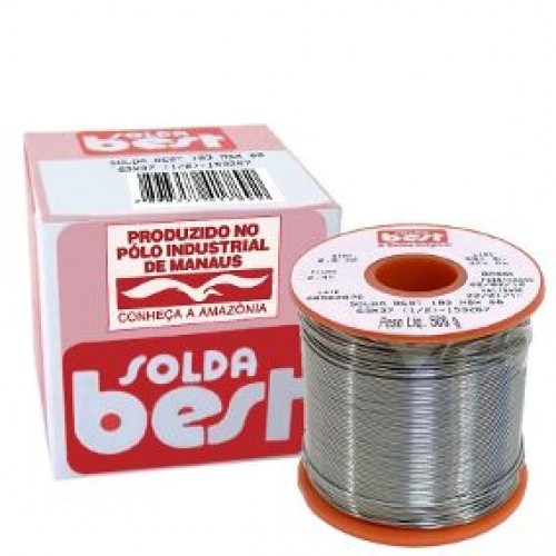 Rolo De Solda Best Laranja 183 MSX10 63x37 1/2 Kilo Fio 1mm Rolo De Solda Best Laranja 183 MSX10 63x37 1/2 Kilo Fio 1mm