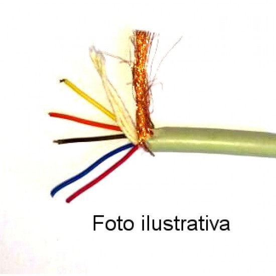 Cabo Manga 6 Vias 26AWG Com Blindagem (metro) Cabo Manga 6 Vias 26AWG Com Blindagem (metro)