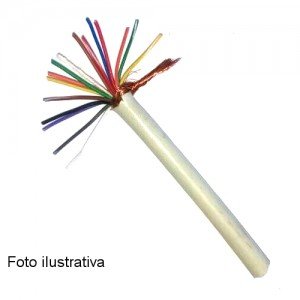 Cabo Manga 16 Vias 26AWG Com Blindagem (metro) Cabo Manga 16 Vias 26AWG Com Blindagem (metro)