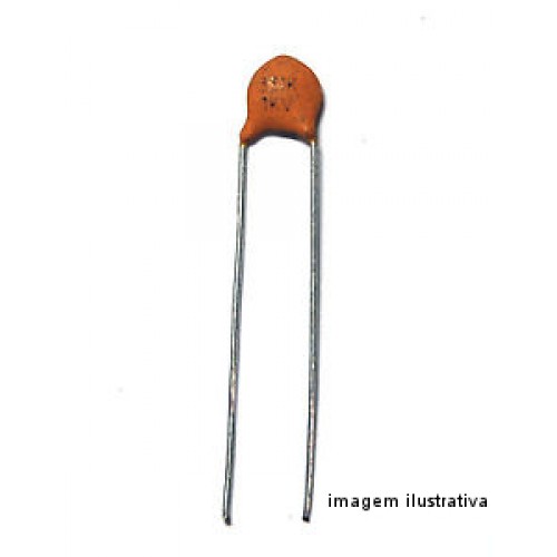 Capacitor Disco Cerâmico 1,5nF X 50V (1K5/1,5KpF/152) Capacitor Disco Cerâmico 1,5nF X 50V (1K5/1,5KpF/152)