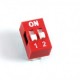 Chave Dip Switch 2 Vias 180 Graus (KF1001-02) Chave Dip Switch 2 Vias 180 Graus (KF1001-02)