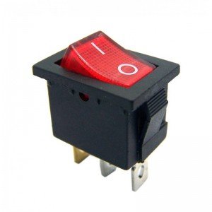 Chave Gangorra KCD1-102N Vermelha Com Neon