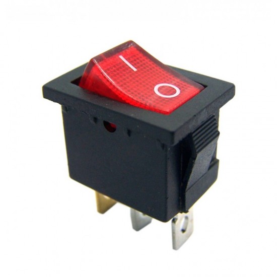 Chave Gangorra KCD1-102N Vermelha Com Neon Chave Gangorra KCD1-102N Vermelha Com Neon