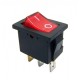 Chave Gangorra KCD1-102N Vermelha Com Neon Chave Gangorra KCD1-102N Vermelha Com Neon