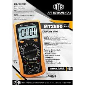 Multímetro Digital AFR - MT2890 Multímetro Digital AFR - MT2890
