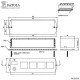 Caixa Patola PB-055/4 Para 4 Tomadas 37x52x162mm Caixa Patola PB-055/4 Para 4 Tomadas 37x52x162mm