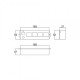 Caixa Patola PB-055/4 Para 4 Tomadas 37x52x162mm Caixa Patola PB-055/4 Para 4 Tomadas 37x52x162mm