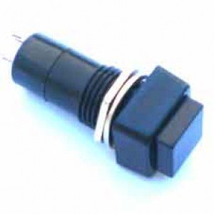 Chave PBS-12B Preta Sem Trava (Tipo Push Button)