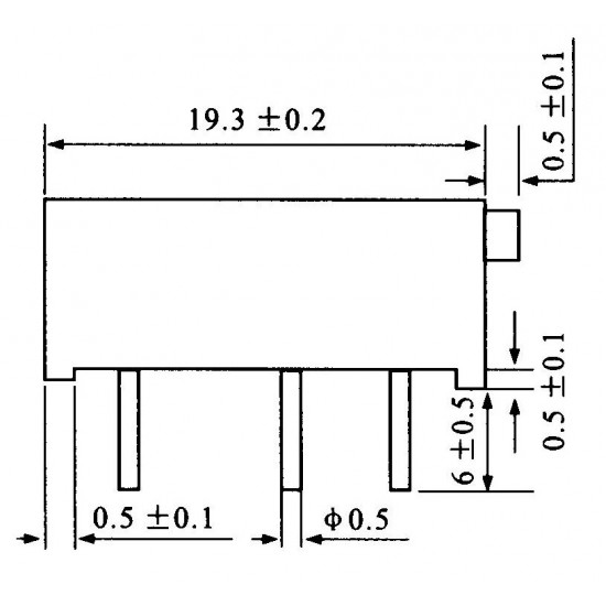 Trimpot Multivoltas 3006P 50K Ohms (50K/503) 15 Voltas Trimpot Multivoltas 3006P 50K Ohms (50K/503) 15 Voltas