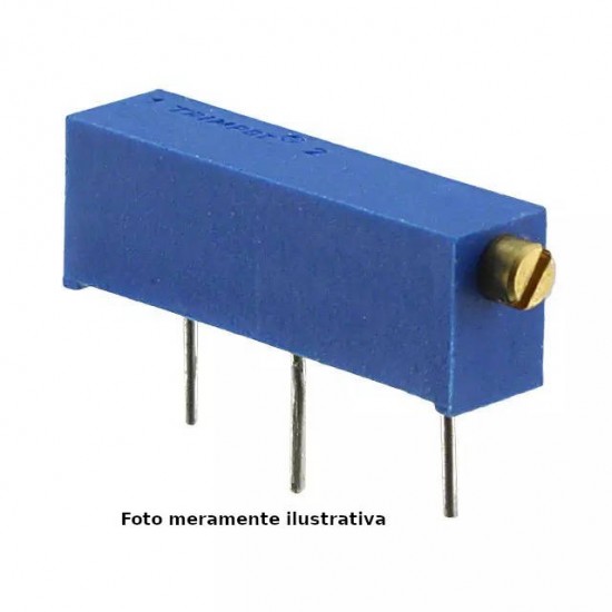 Trimpot Multivoltas 3006P 50K Ohms (50K/503) 15 Voltas Trimpot Multivoltas 3006P 50K Ohms (50K/503) 15 Voltas