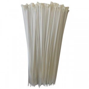 Abraçadeira de Plástico Nylon 2,5x200mm Branca com 100 pçs