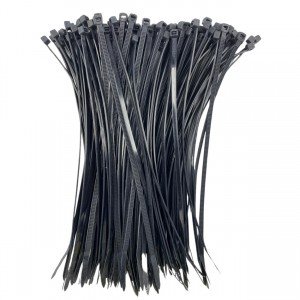 Abraçadeira de Plástico Nylon 3,6x200mm Preta com 100 pçs Abraçadeira de Plástico Nylon 3,6x200mm Preta com 100 pçs
