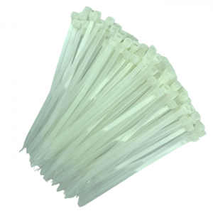 Abraçadeira de Plástico Nylon 4,8x150mm Branca com 100 pçs