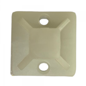 Fixador Adesivo Branco Para Abraçadeira 19X19mm Com 100 pçs