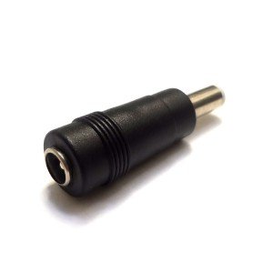 Adaptador P4 2,1mm x Fêmea Para 2,5mm x 5,5mm Macho Níquel