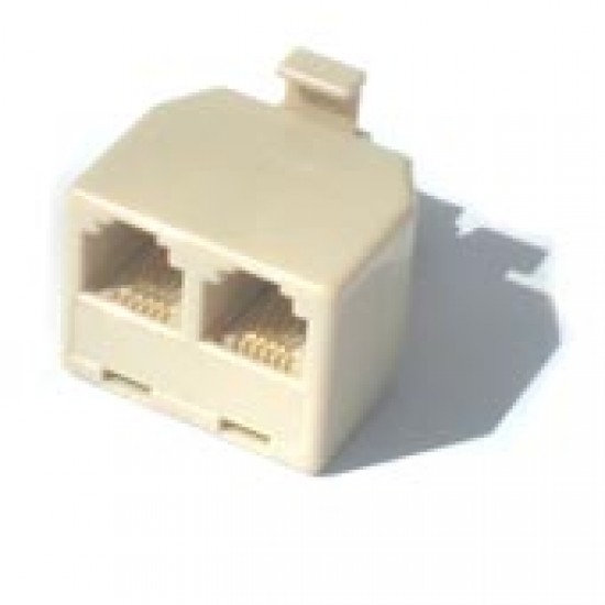 Adaptador T RJ11 YH-202 6P4C 2F X 1M Extensão De Telefone Adaptador T RJ11 YH-202 6P4C 2F X 1M Extensão De Telefone