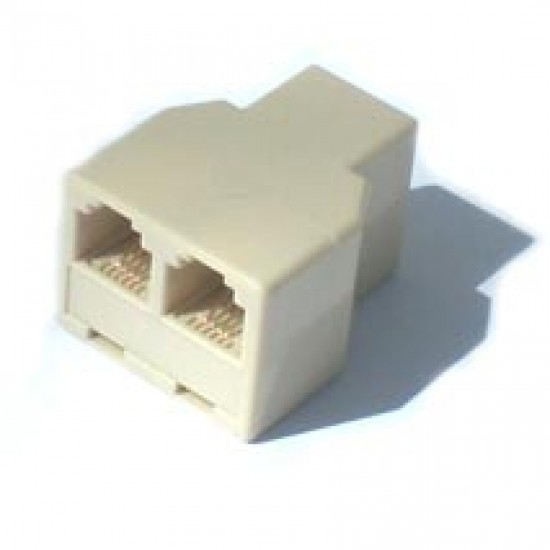 Adaptador T RJ11 YH-204 6P4C 2F X 1F Adaptador T RJ11 YH-204 6P4C 2F X 1F