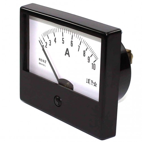 Amperímetro Analógico Renz FM-86 0 a 10A - CA - Ferro Móvel Amperímetro Analógico Renz FM-86 0 a 10A - CA - Ferro Móvel