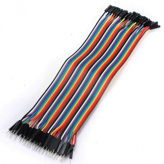 Cabo Com 40 Vias Tipo Jumper Macho X Femea 20cm Para Arduino Cabo Com 40 Vias Tipo Jumper Macho X Femea 20cm Para Arduino