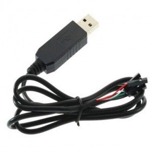 Cabo Conversor USB Para Serial 4 Pinos TTL 5V PL2303 Cabo Conversor USB Para Serial 4 Pinos TTL 5V PL2303
