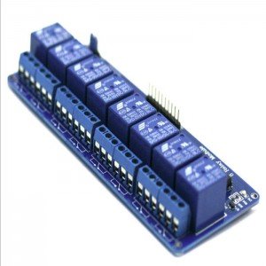 Módulo Rele 5V 10A 8 Canais Com Bornes KRE e Optoacopladores Módulo Rele 5V 10A 8 Canais Com Bornes KRE e Optoacopladores