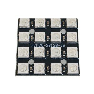 Módulo Led RGB 5050 Endereçável 4x4 Bits WS2812B Módulo Led RGB 5050 Endereçável 4x4 Bits WS2812B
