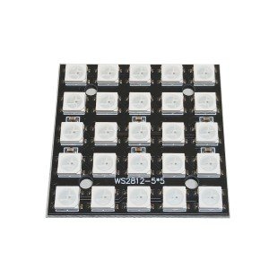 Módulo Led RGB 5050 Endereçável 5x5 Bits WS2812B Módulo Led RGB 5050 Endereçável 5x5 Bits WS2812B