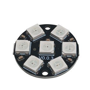Módulo Led RGB 5050 Endereçável 7 Bits WS2812 Módulo Led RGB 5050 Endereçável 7 Bits WS2812