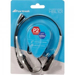 Headset Fone de Ouvido Com Mic Flex. Fortrek HSL101 Pto/Pta