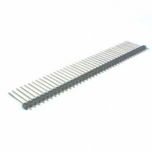 Barra De Pinos 1x40 Vias 20mm 180 Graus 1 Lado Passo 2,54mm Barra De Pinos 1x40 Vias 20mm 180 Graus 1 Lado Passo 2,54mm