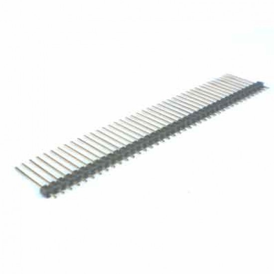 Barra De Pinos 1x40 Vias 20mm 180 Graus 1 Lado Passo 2,54mm Barra De Pinos 1x40 Vias 20mm 180 Graus 1 Lado Passo 2,54mm