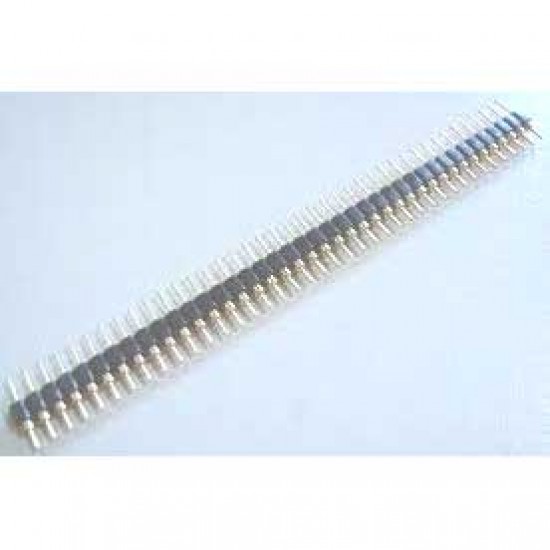 Barra De Pinos BSPI 1x40 Vias 11,96mm 2 Lados 180 Graus Barra De Pinos BSPI 1x40 Vias 11,96mm 2 Lados 180 Graus