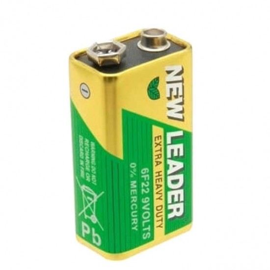 Bateria 9V Marca New Leader NEW-6F22 Bateria 9V Marca New Leader NEW-6F22