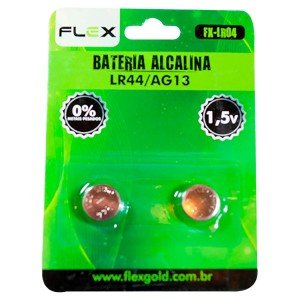 Bateria 1,5V LR44/SR44/AG13 Cartela Com 2 Peças Bateria 1,5V LR44/SR44/AG13 Cartela Com 2 Peças