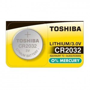 Bateria 3V CR2032 Lithium Toshiba Cartela com 1 peça Bateria 3V CR2032 Lithium Toshiba Cartela com 1 peça