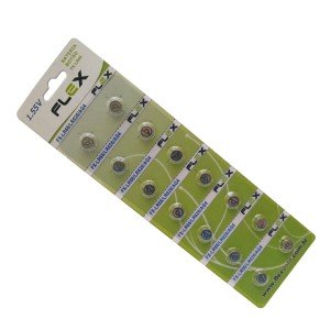 Bateria Botão 1,5V FX-LR66/LR626/AG4 - Cartela com 14 peças Bateria Botão 1,5V FX-LR66/LR626/AG4 - Cartela com 14 peças