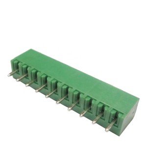 Borne 2EDGVC-3,81 Macho 10 Terminais 180 Graus Passo 3,81mm Borne 2EDGVC-3,81 Macho 10 Terminais 180 Graus Passo 3,81mm
