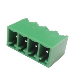 Borne 2EDGVC-3,81 Macho 4 Terminais 180 Graus Passo 3,81mm 