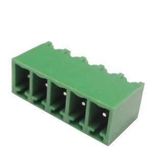Borne 2EDGVC-3,81 Macho 5 Terminais 180 Graus Passo 3,81mm 