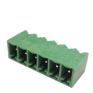 Borne 2EDGVC-3,81 Macho 6 Terminais 180 Graus Passo 3,81mm 