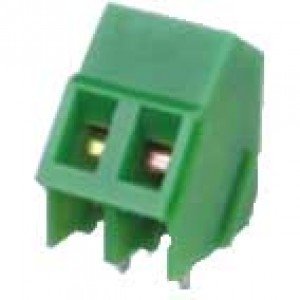 Borne KF-103 2 Terminais Verde 45 Graus