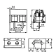 Borne KF-128 3 Terminais (KRE3/WD-128 3T) 180 Graus Borne KF-128 3 Terminais (KRE3/WD-128 3T) 180 Graus