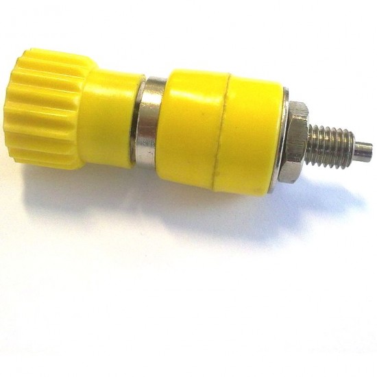 Borne Para Pino Banana Amarelo Ref: 60 53,5mm X 17,5mm Borne Para Pino Banana Amarelo Ref: 60 53,5mm X 17,5mm