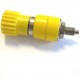 Borne Para Pino Banana Amarelo Ref: 60 53,5mm X 17,5mm Borne Para Pino Banana Amarelo Ref: 60 53,5mm X 17,5mm