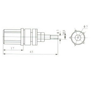 Borne Para Pino Banana Preto Modelo JS3-1 Borne Para Pino Banana Preto Modelo JS3-1