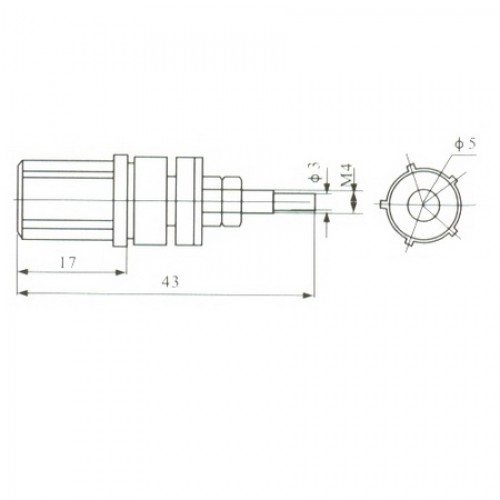 Borne Para Pino Banana Preto Modelo JS3-1 Borne Para Pino Banana Preto Modelo JS3-1